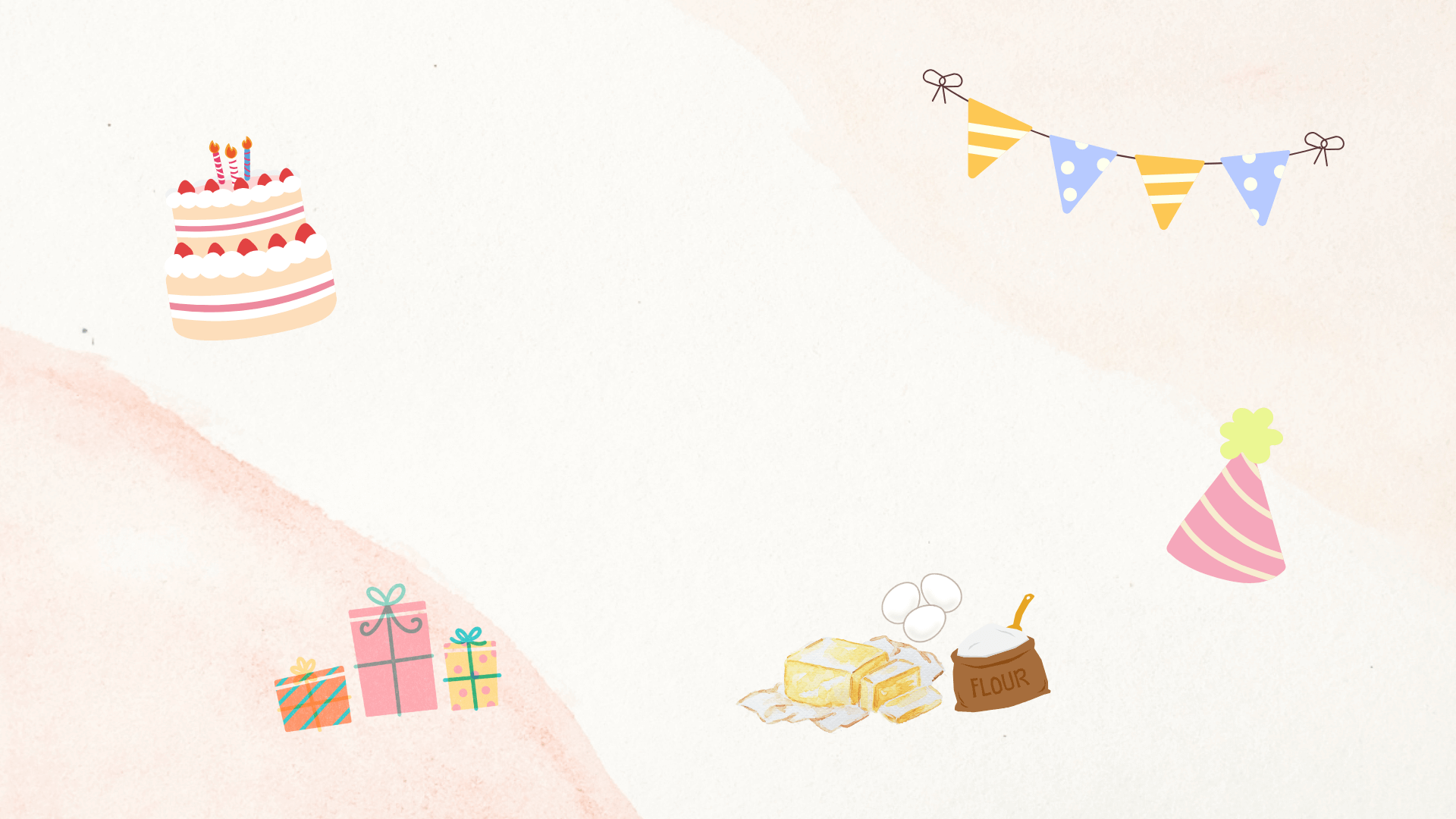 custom_cake_banner 仙女蠟燭