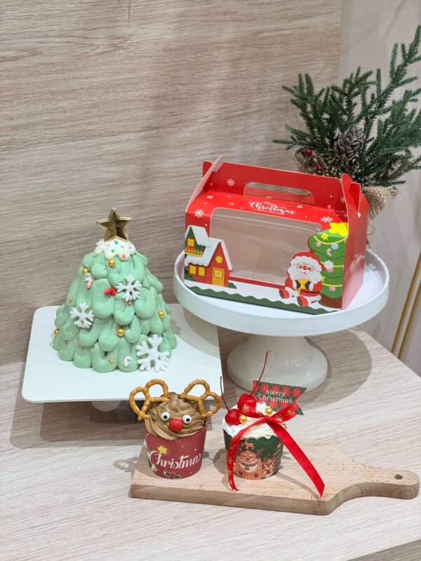 聖誕戚風杯子蛋糕