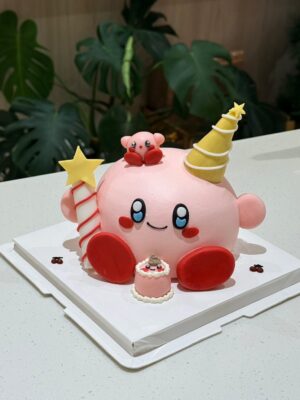 星之卡比立體蛋糕