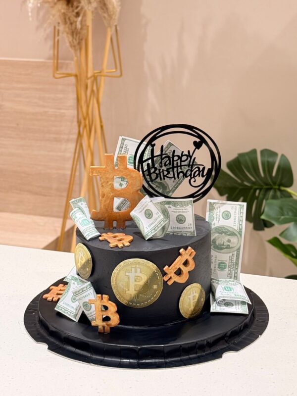 比特幣美金造型蛋糕